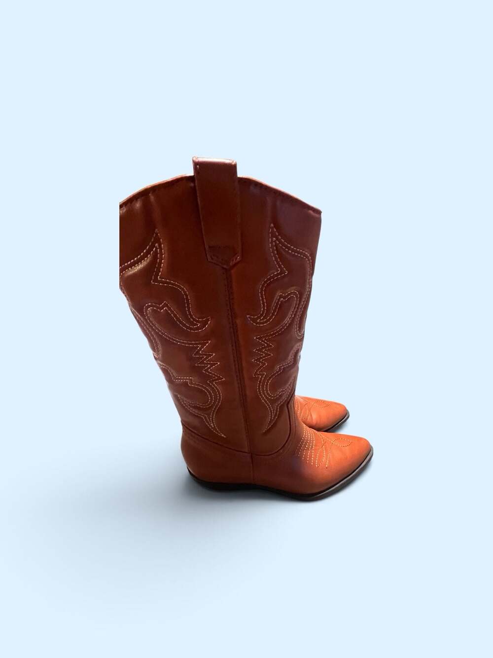 Soda Reno Women's Western Cowboy Pointed Toe Knee High Boots